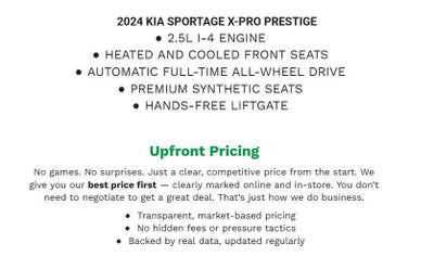 2024 Kia Sportage X-Pro Prestige