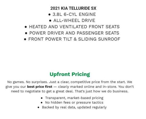 2021 Kia Telluride SX AWD