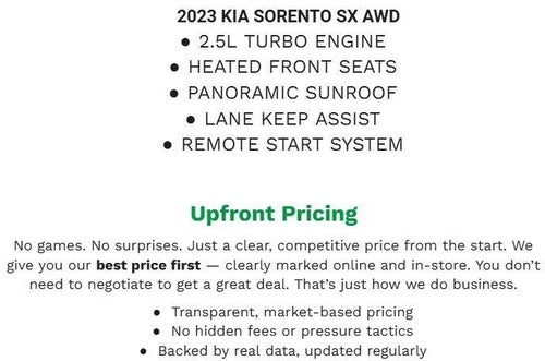 2023 Kia Sorento SX AWD