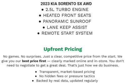 2023 Kia Sorento SX AWD