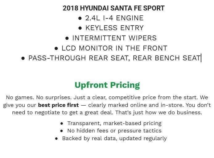 2018 Hyundai Santa Fe Sport 2.4L Auto AWD