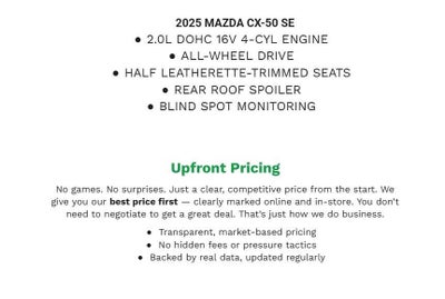 2025 Mazda Mazda CX-50 2.5 S Select Package AWD