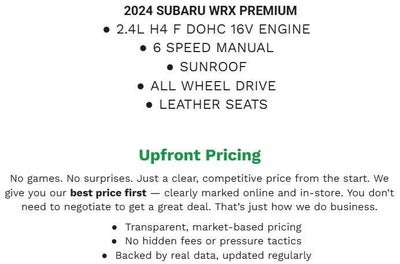 2024 Subaru WRX Premium Manual