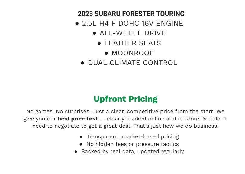 2023 Subaru Forester Touring CVT
