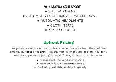 2016 Mazda Mazda CX-5 Sport