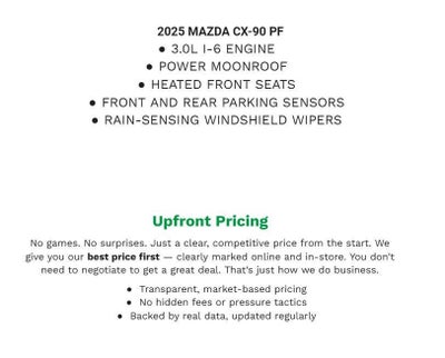 2025 Mazda Mazda CX-90 3.3 Turbo Preferred Package