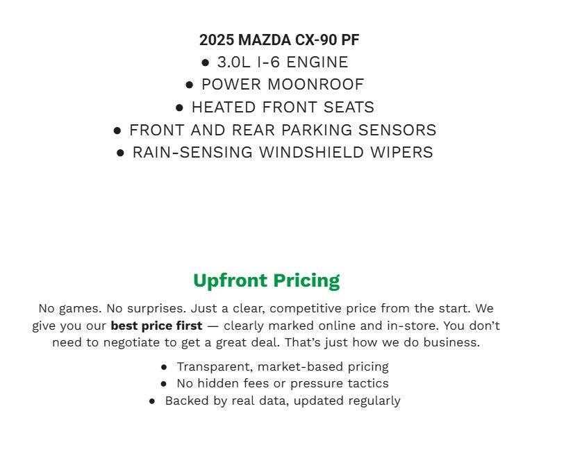 2025 Mazda Mazda CX-90 3.3 Turbo Preferred Package