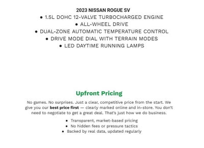 2023 Nissan Rogue AWD SV