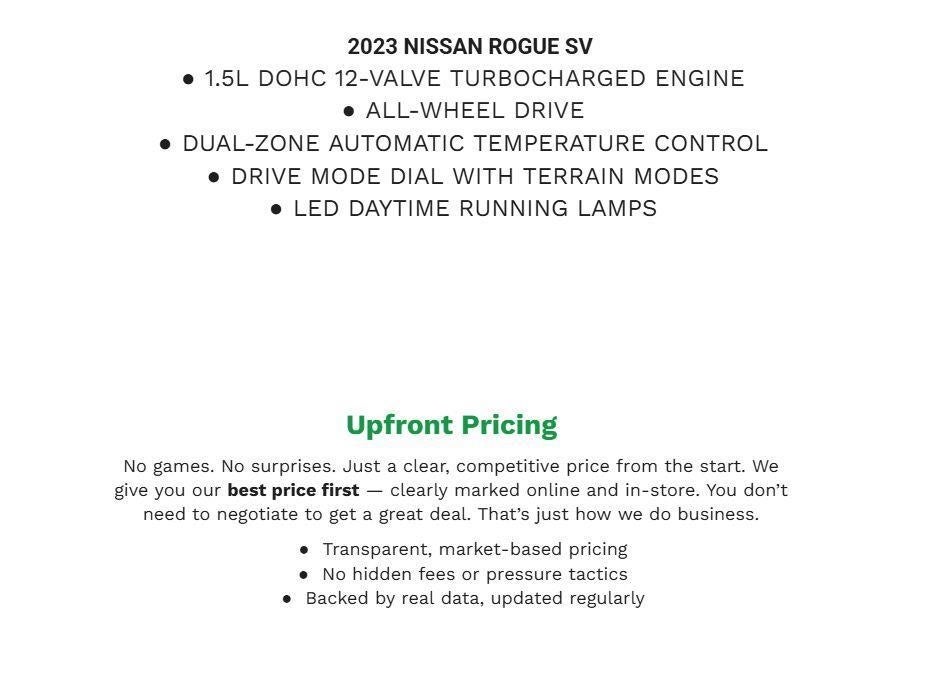 2023 Nissan Rogue AWD SV