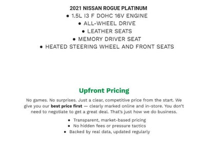 2021 Nissan ROGUE Platinum