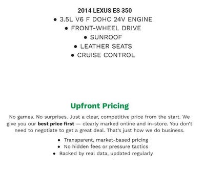 2014 Lexus ES 350 4dr Sdn