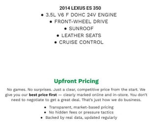 2014 Lexus ES 350 4dr Sdn