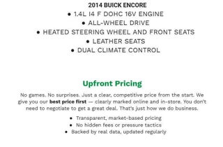 2014 Buick Encore AWD 4dr Leather