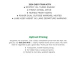 2024 Chevrolet Trax FWD 4dr ACTIV
