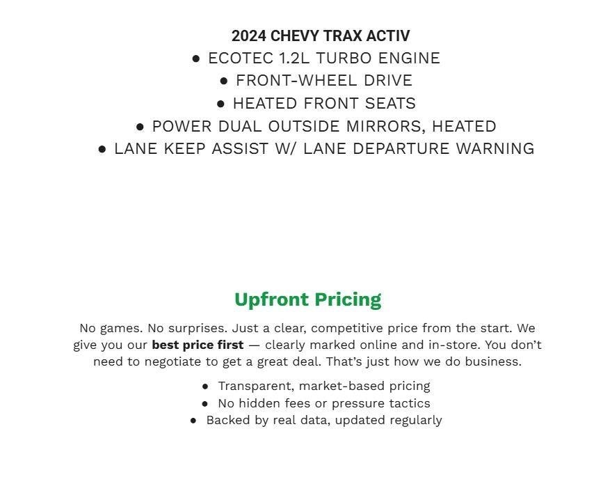 2024 Chevrolet Trax FWD 4dr ACTIV