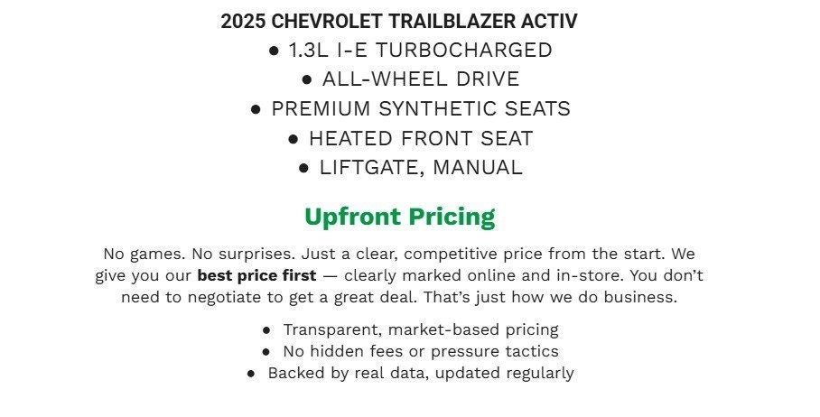 2025 Chevrolet TrailBlazer ACTIV