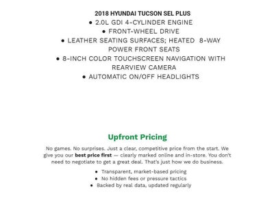 2018 Hyundai Tucson SEL Plus FWD