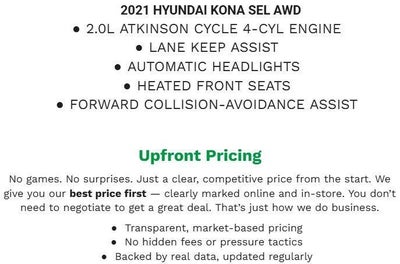 2021 Hyundai KONA SEL
