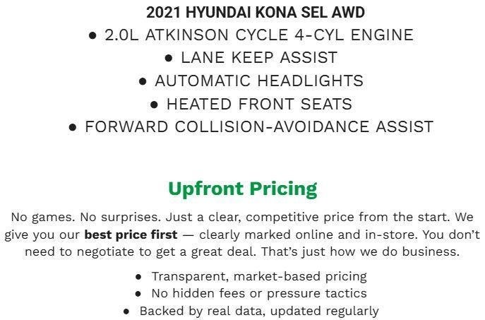 2021 Hyundai KONA SEL