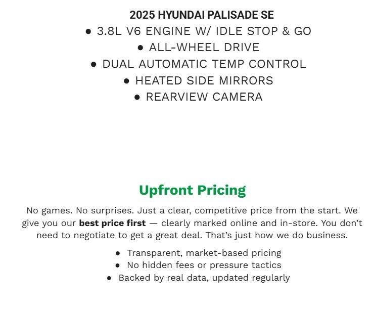 2025 Hyundai Palisade SE AWD