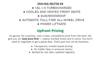 2024 Kia Seltos SX