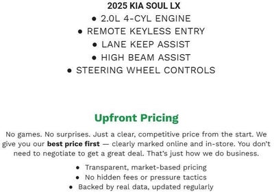 2025 Kia Soul LX FWD