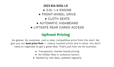 2023 Kia Soul LX