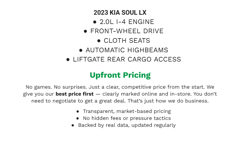 2023 Kia Soul LX