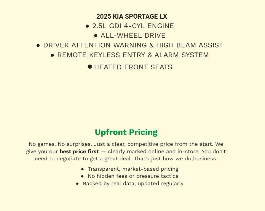 2025 Kia Sportage LX AWD