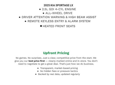 2025 Kia Sportage LX AWD