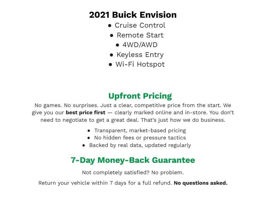 2021 Buick Envision AWD 4dr Essence