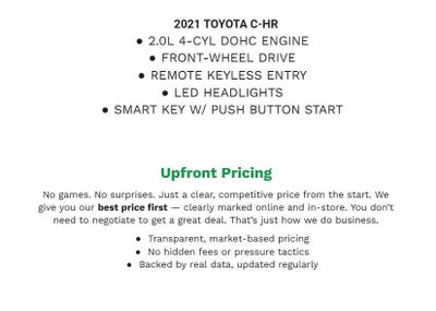 2021 Toyota C-HR XLE FWD