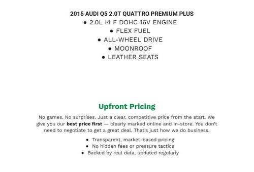 2015 Audi Q5 quattro 4dr 2.0T Premium Plus