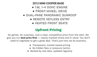 2012 MINI Cooper Base