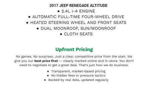 2017 Jeep Renegade Altitude
