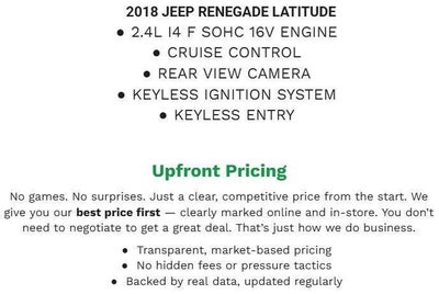 2018 Jeep Renegade Latitude 4x4