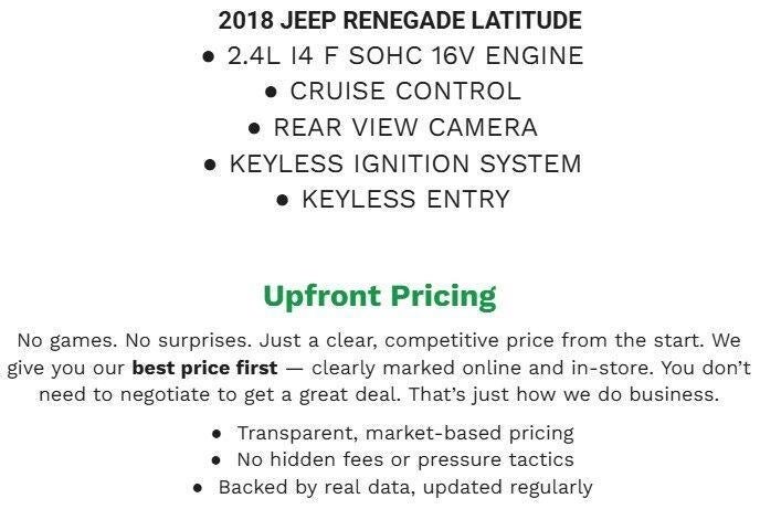 2018 Jeep Renegade Latitude 4x4