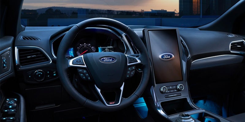 2024 Ford Edge behind the wheel