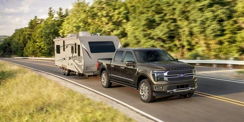 2024 Ford F-150 towing a boat