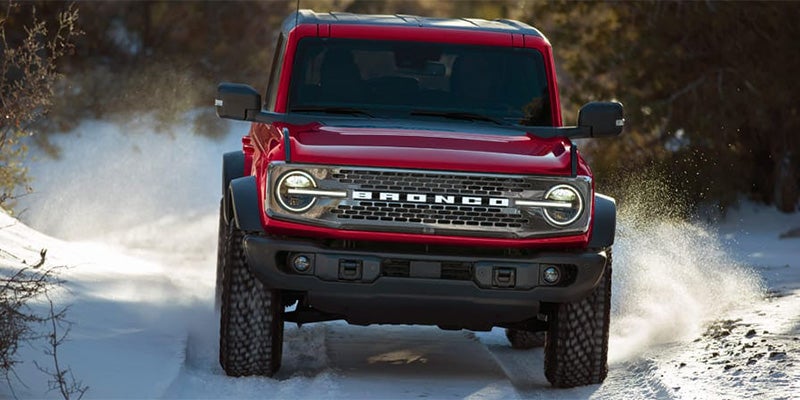 2025 Ford Bronco in snow