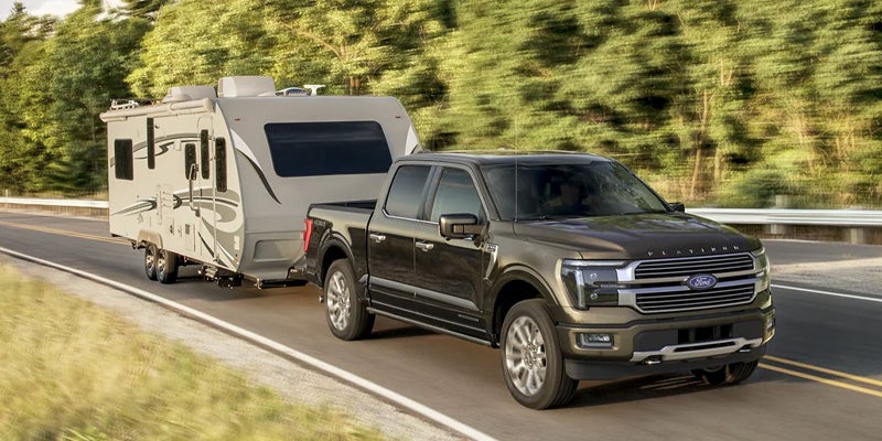 2025 Ford F-150 towing an RV