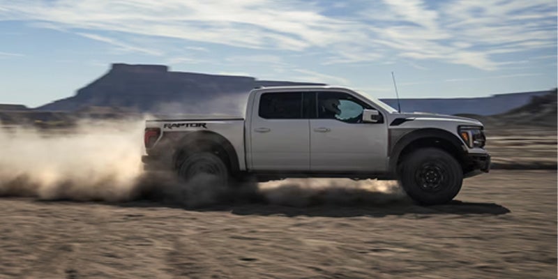 2025 Ford F-150 driving on sand
