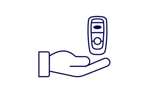 We'll drop it off icon