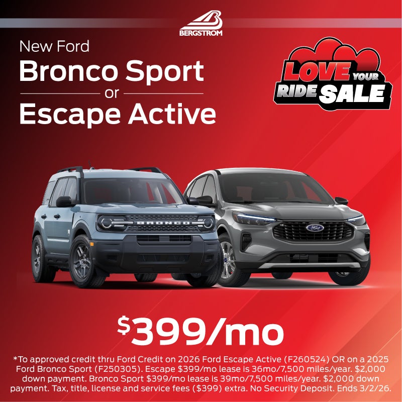 New Ford Bronco Sport or Escape Active